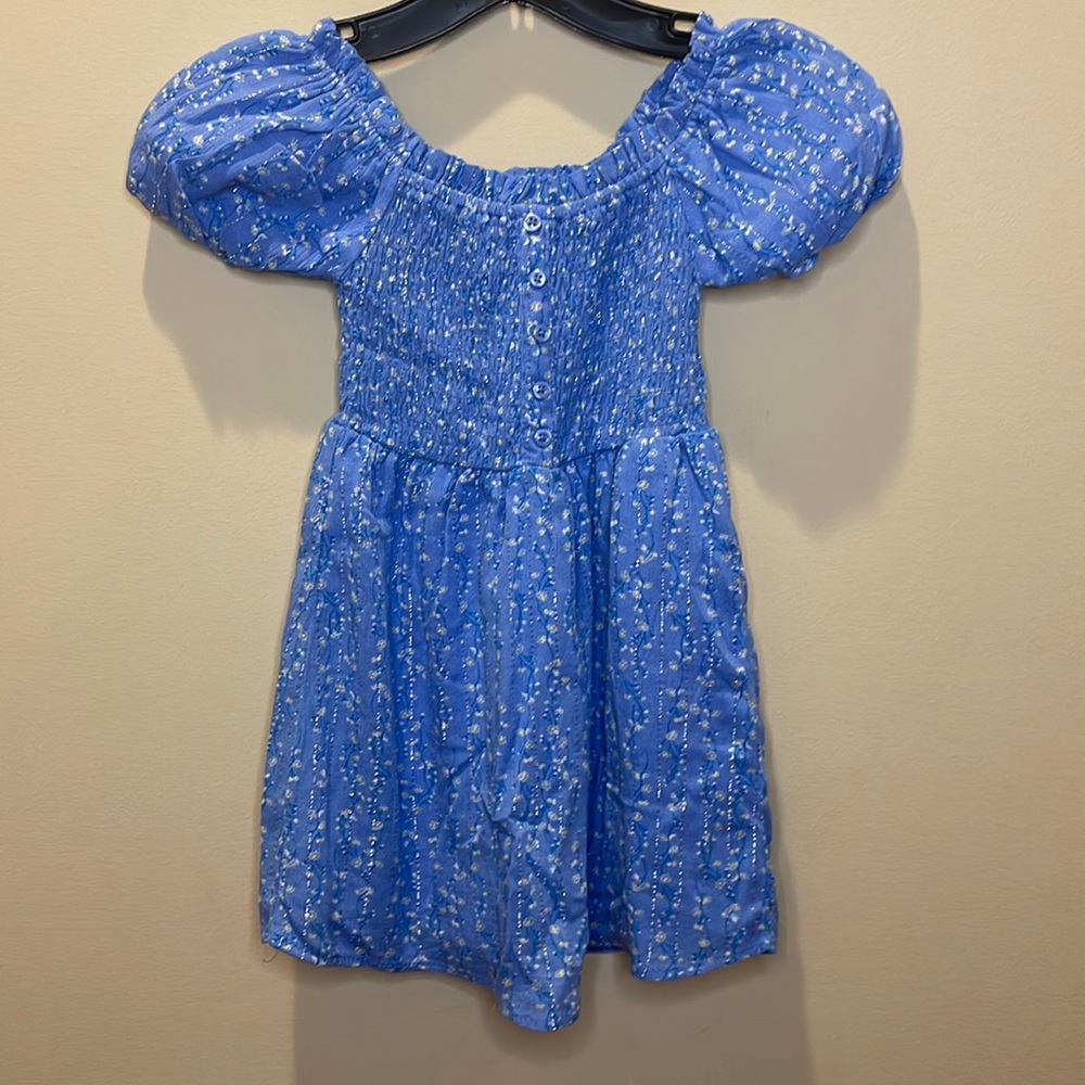 BCBG Girls SMOCKED PUFF SLEEVE DRESS  Sz.4T